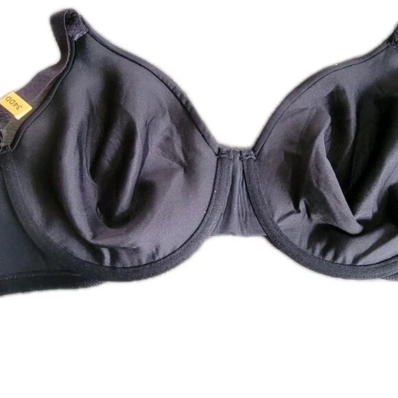 New Black **34DD** Bra Full Coverage Beauty Back Smoother Underwire Vanity Fair - Picture 3 of 4